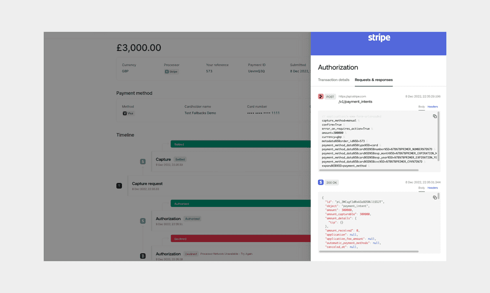 Payment details